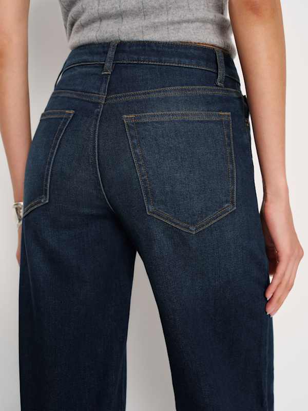 Greta Super Stretch Low Rise Wide Leg Jeans - Lamond