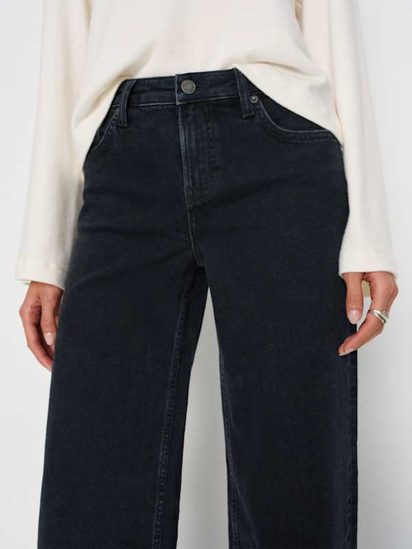Greta Super Stretch Low Rise Wide Leg Jeans - Volta