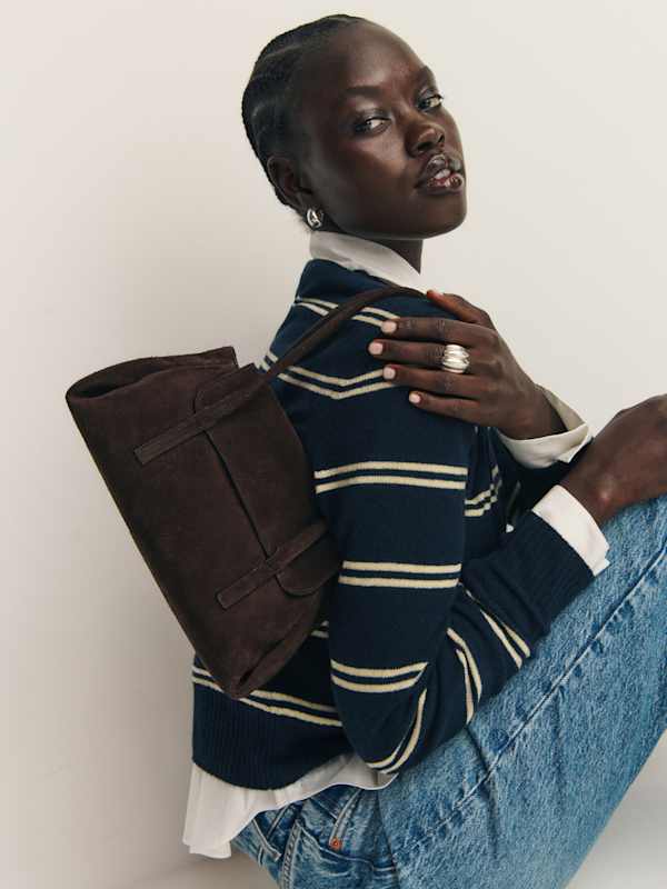 Small Caterina Top Handle - Boss Suede