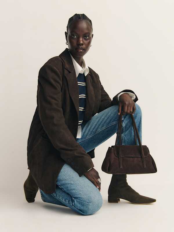 Small Caterina Top Handle - Boss Suede