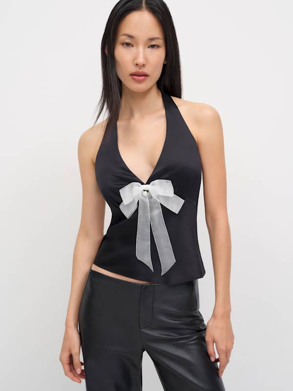 Clarissa Silk Top - Black