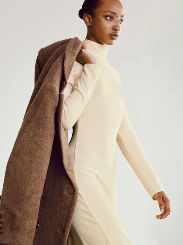 Cory Knit Dress - Custard