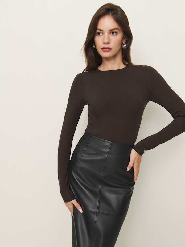 Emma Knit Bodysuit - Mole