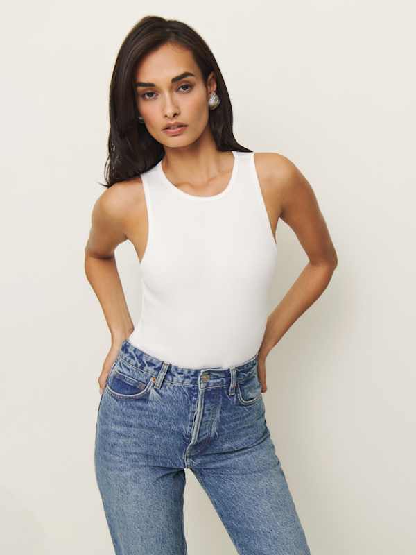 Leni Knit Bodysuit - White