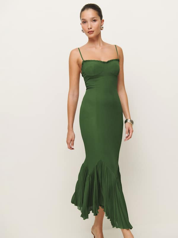 Petites Aiko Dress - Moss