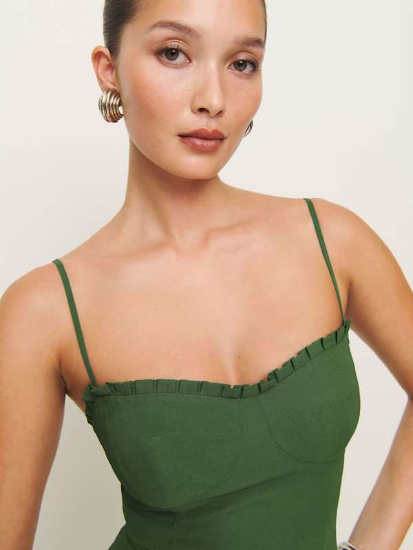 Petites Aiko Dress - Moss