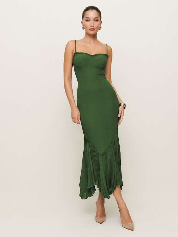 Petites Aiko Dress - Moss