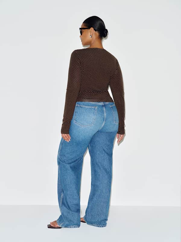 Wiley Knit Top Es - Pin Dot