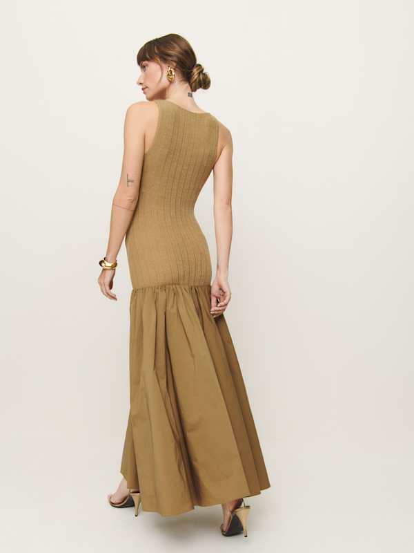 Kella Knit Dress - Gold