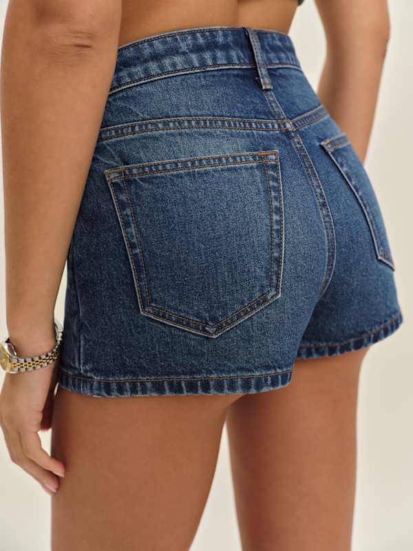 Teagan Stretch Denim Skort - Mellusine