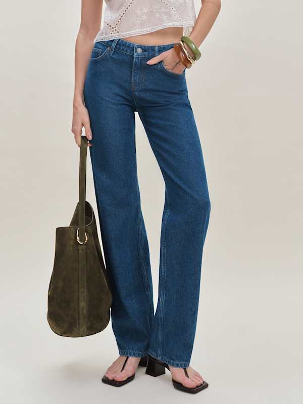 Charlee Low Rise Straight Leg Jeans - Cleary