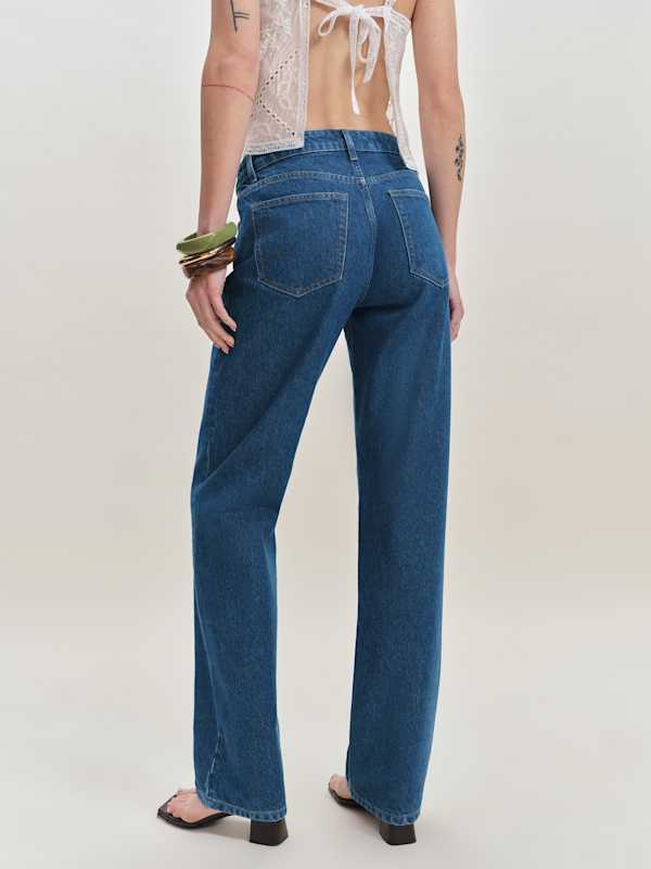 Charlee Low Rise Straight Leg Jeans - Cleary