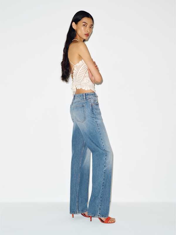 Charlee Low Rise Straight Leg Jeans - Maiori