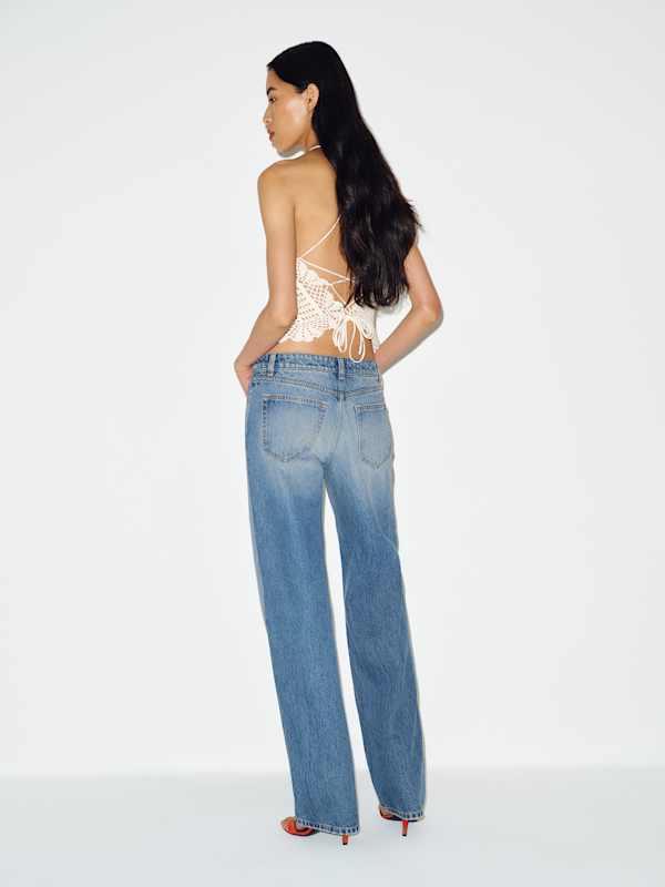Charlee Low Rise Straight Leg Jeans - Maiori