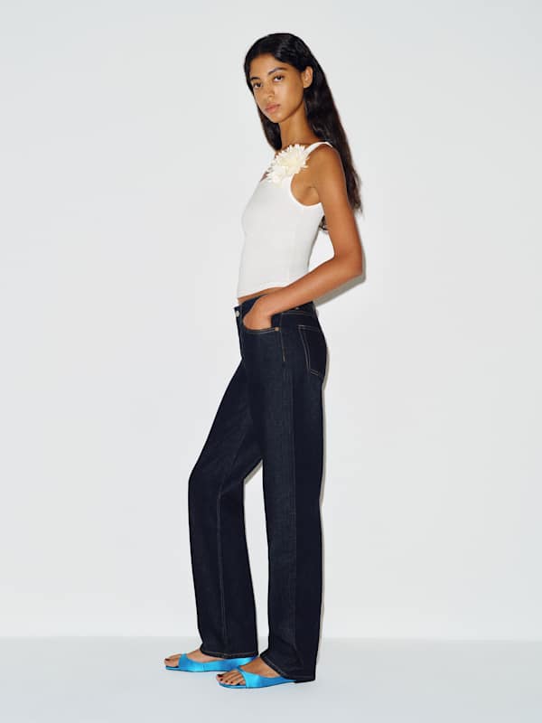 Charlee Low Rise Straight Leg Jeans - Ondine