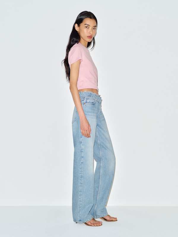 Charlee Low Rise Straight Leg Jeans - Pagee Removed Waistband