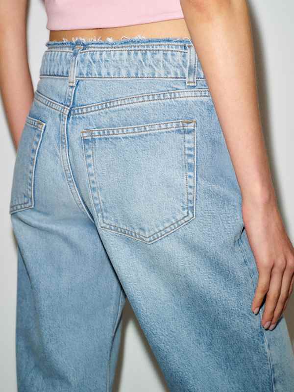 Charlee Low Rise Straight Leg Jeans - Pagee Removed Waistband