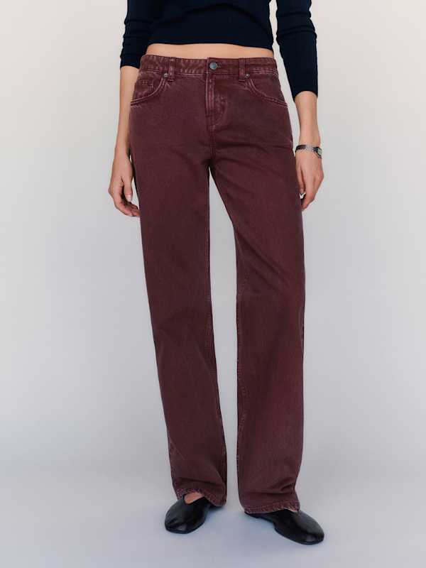 Charlee Low Rise Straight Leg Jeans - Urchin