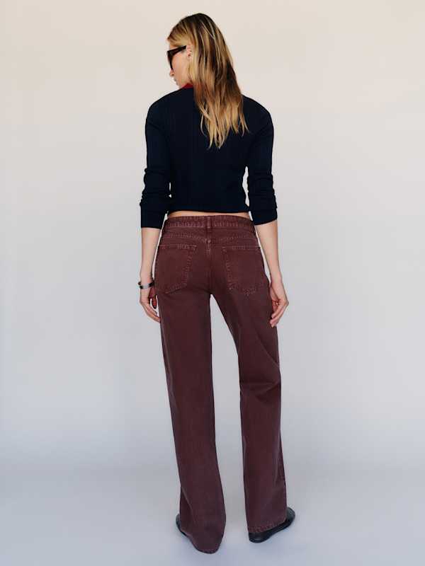 Charlee Low Rise Straight Leg Jeans - Urchin