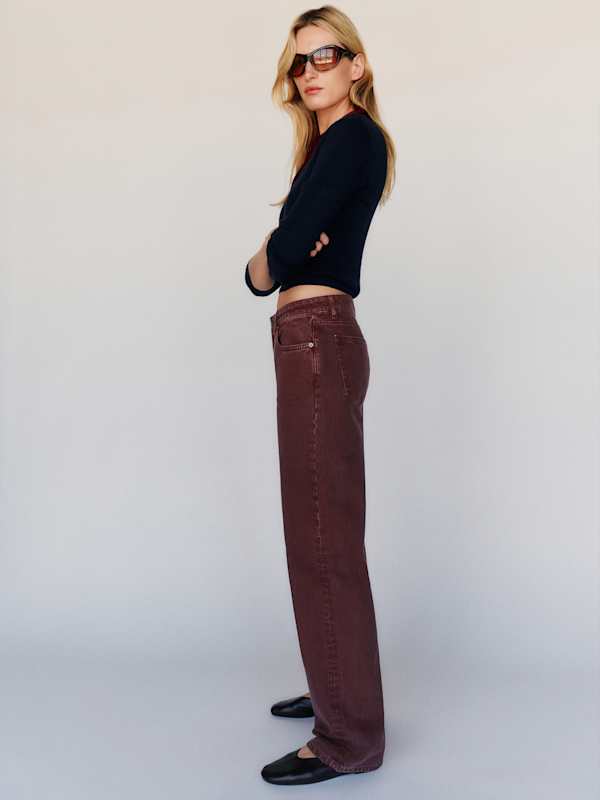 Charlee Low Rise Straight Leg Jeans - Urchin