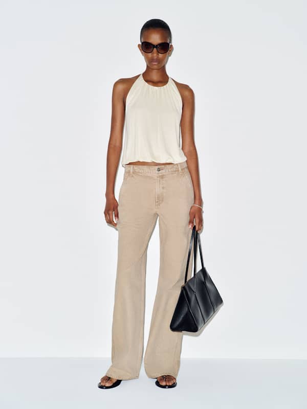 Diego Mid Rise Baggy Utility Jeans - Petoskey