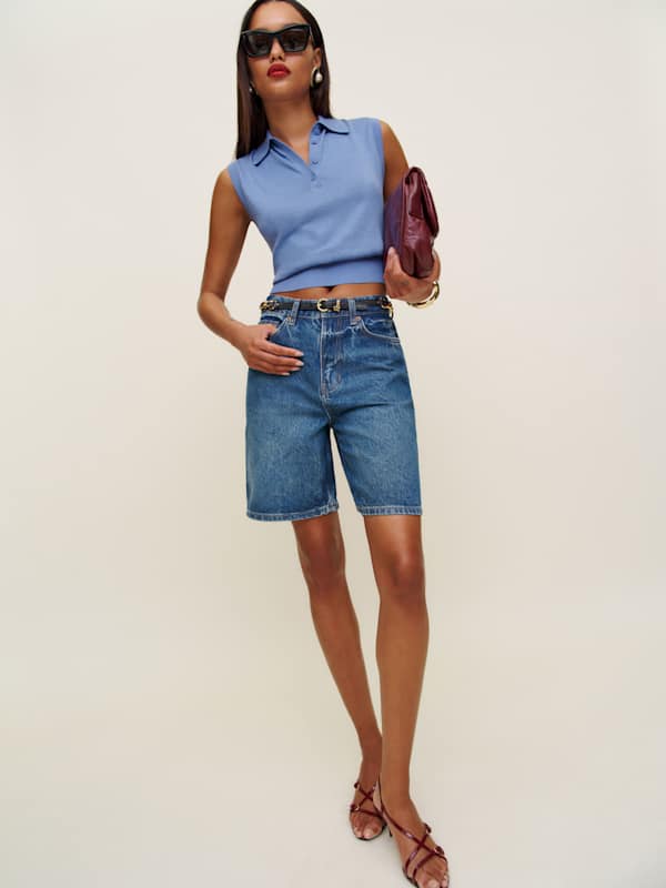 Hale High Rise 8&rdquo; Jean Shorts - Lanier