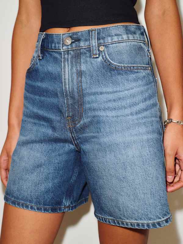 Short en jean taille haute Saige, 10 cm - Beckett