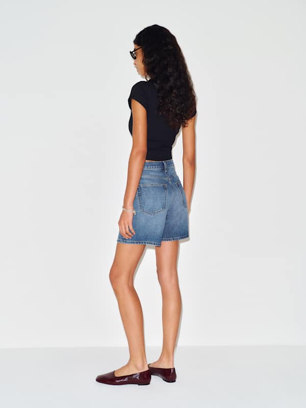 Short en jean taille haute Saige, 10 cm - Beckett