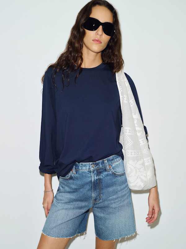 Short en jean taille haute Saige, 10 cm - Reef