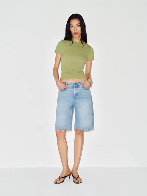 Finley Low Rise 11 In Baggy Jorts - Puddle