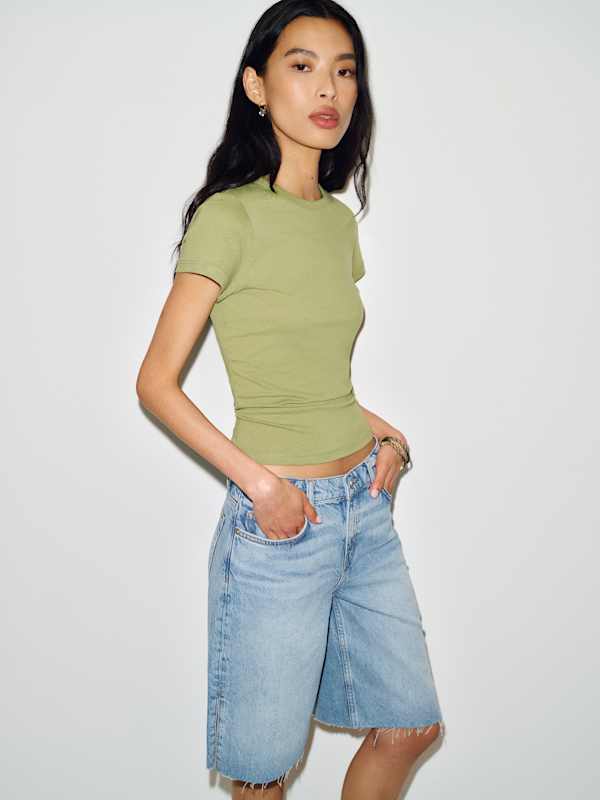 Finley Low Rise 11 In Baggy Jorts - Puddle