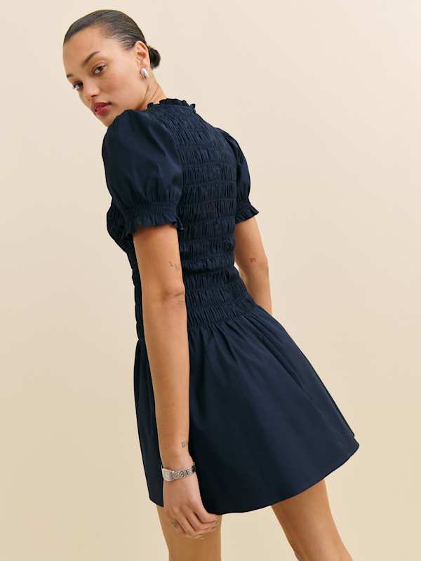 Leannah Dress - Navy