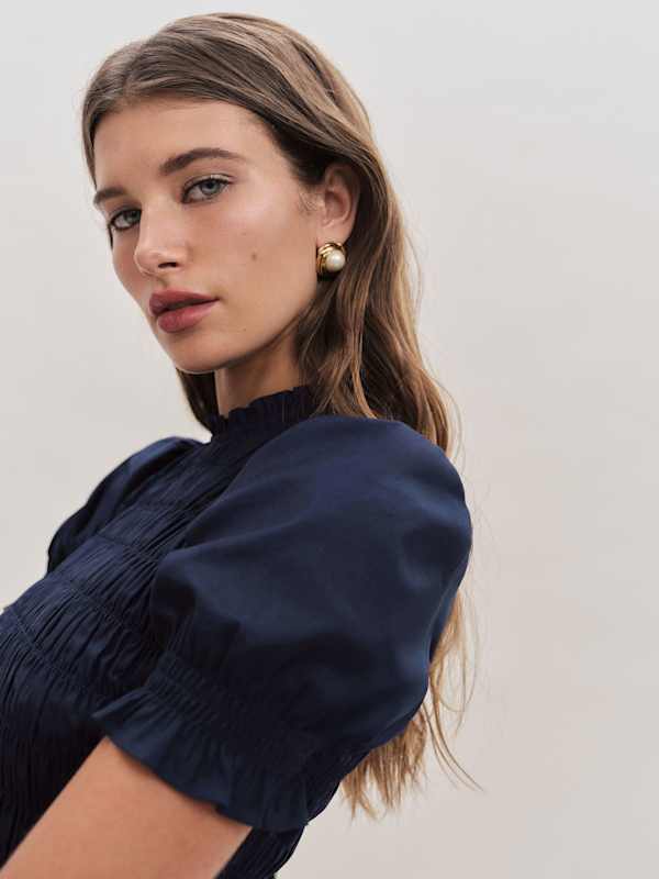 Leannah Dress - Navy