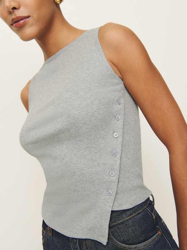 Hudson Knit Top - Heather Grey