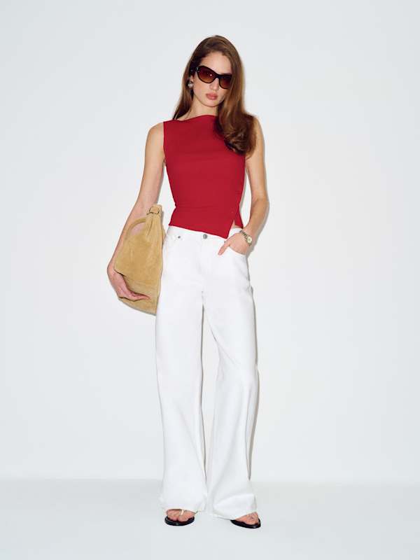 Hudson Knit Top - Lipstick