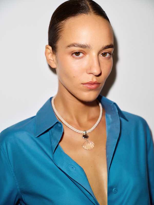 Chemise d&eacute;contract&eacute;e Alfie - Cerulean