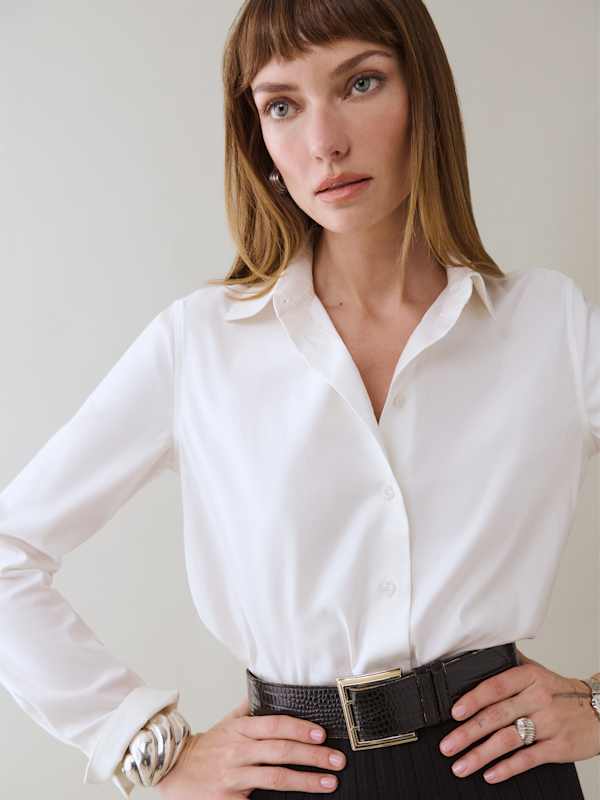 Alfie Relaxed Shirt - White