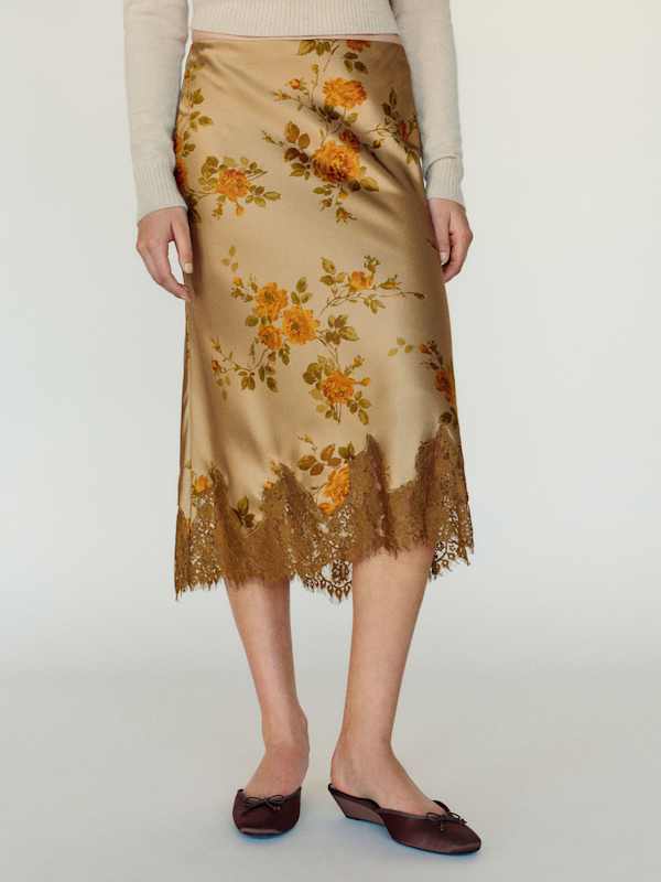 Carolina Silk Skirt - Poet