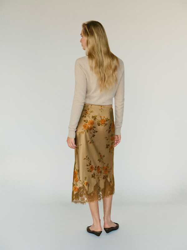 Carolina Silk Skirt - Poet