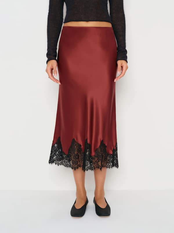 Carolina Silk Skirt - Romance