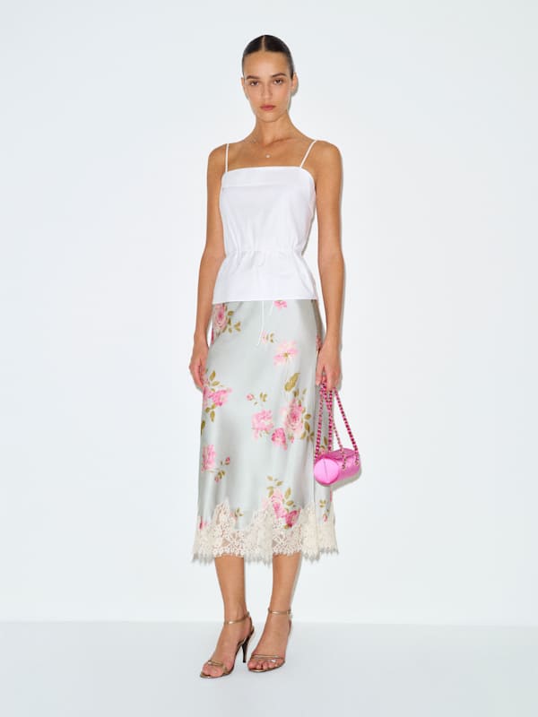 Carolina Silk Skirt - Windswept