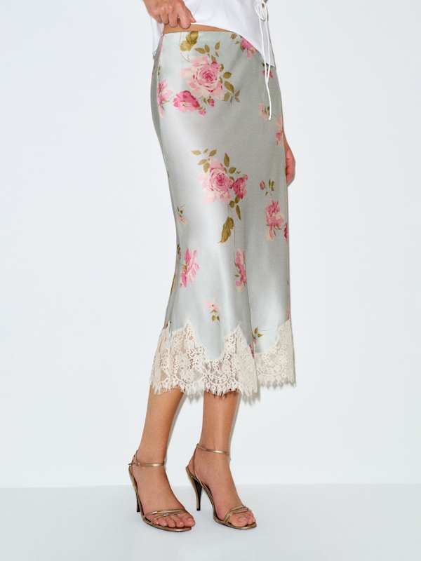 Carolina Silk Skirt - Windswept