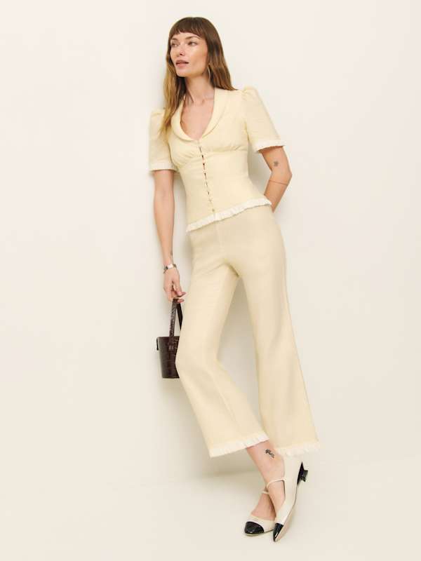Lilibet Linen Two Piece - Sugar