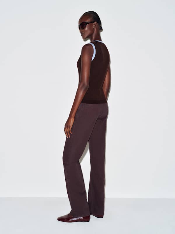 Marta Regenerative Merino Sweater Tank - Mole Ice Water