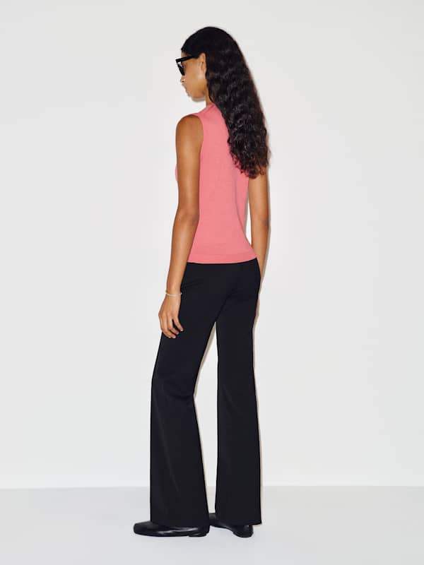 Marta Regenerative Merino Sweater Tank - Peony