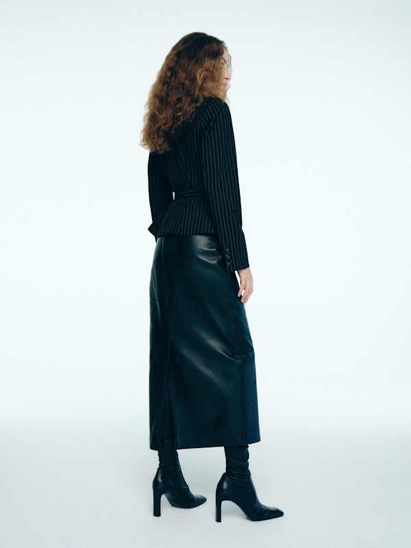 Mabel Jacket - Black And White Stripe