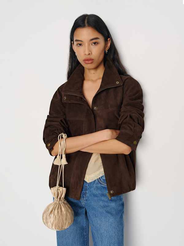 Aphrodite Pleated Pouch - Plisse Champagne Satin