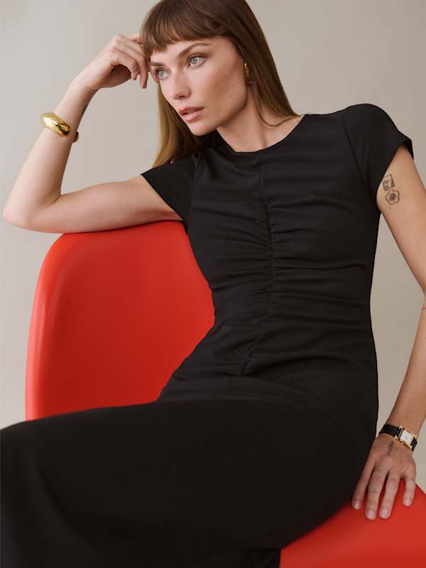 Mila Knit Dress - Black