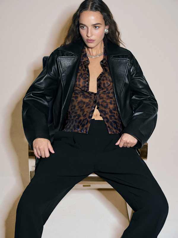 Margaret Knit Top - Panther