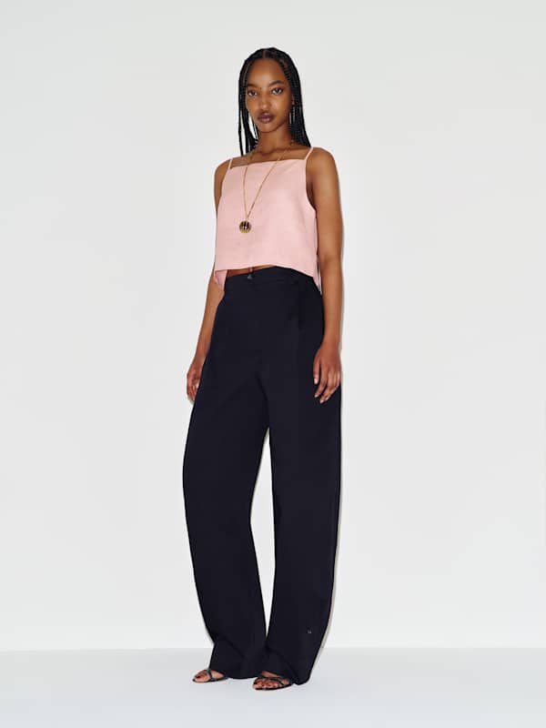 Kerri Linen Top - Lotus